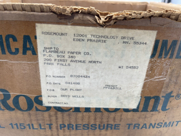 Emerson Rosemount 1151lt4lea0h22dl4 Drucktransmitter