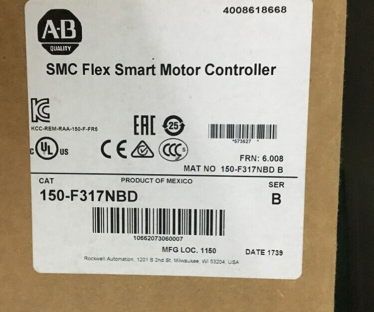 AB Allen Bradley 150-F317NBD 150F317NBD Ser B SMC Flex Smart Motor Controller