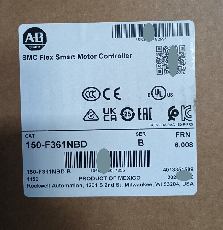 Allen-Bradley 150-F361NBD SMC-Flex Solid State Controller 361A 100-240VAC, Ser B
