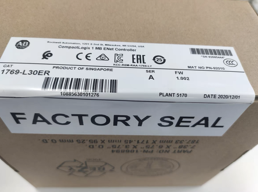 Allen-Bradley 1769-L30ER CompactLogix 5370 Ethernet Controller, 1MB Speicher, A