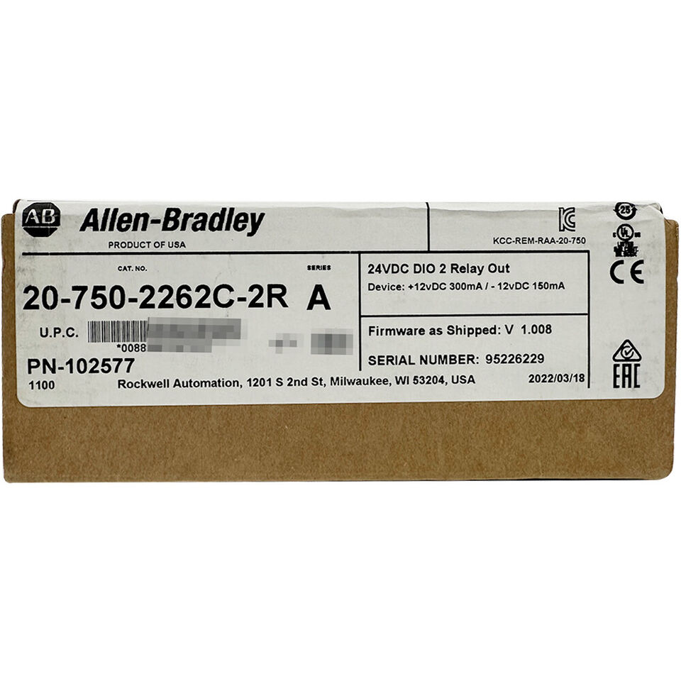 Allen-Bradley 20-750-2262C-2R PowerFlex 750 24V I/O Modul: 2AI/2AO/6DI/2RO, A