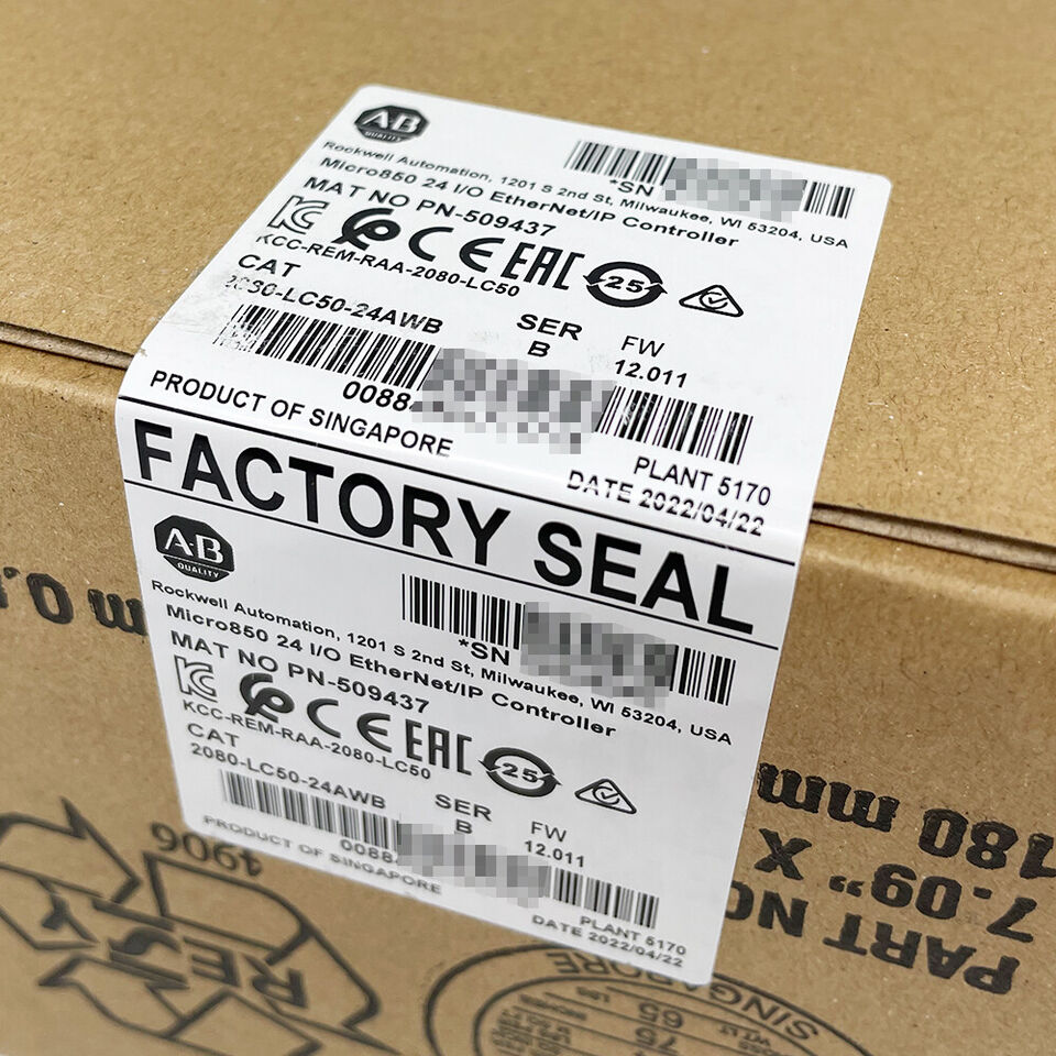 Allen-Bradley 2080-LC50-24AWB Micro850 Controller, 14 AC In, 10 Relais Out, Ser B