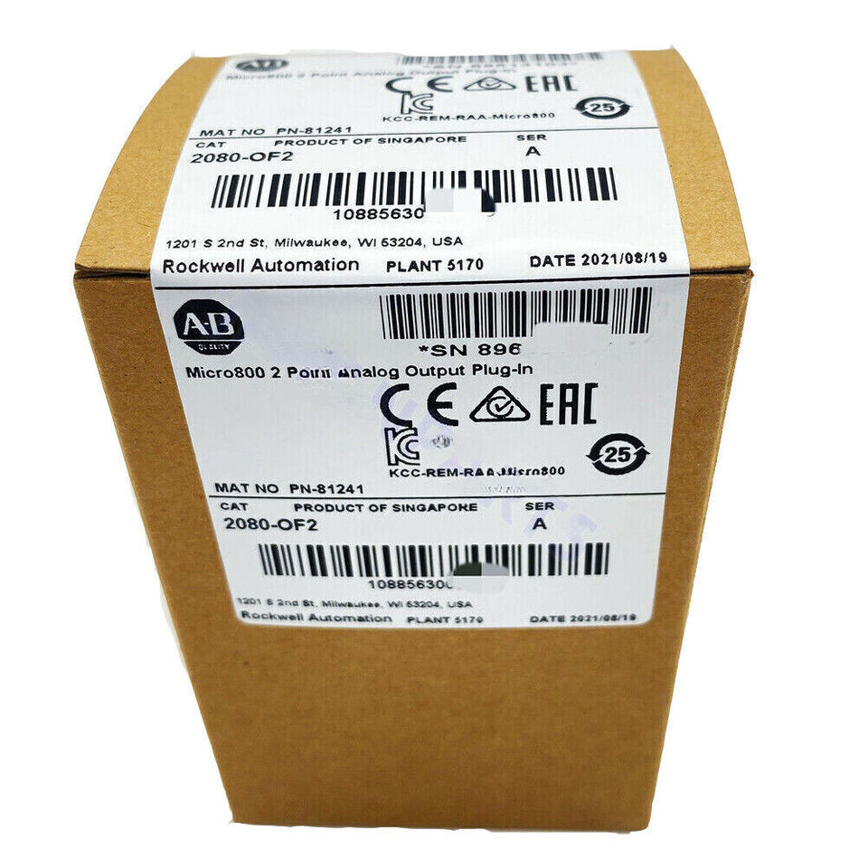 Allen-Bradley 2080-OF2 Micro800 2-Ch Analogstrom-/Spannungsausgang, Serie A