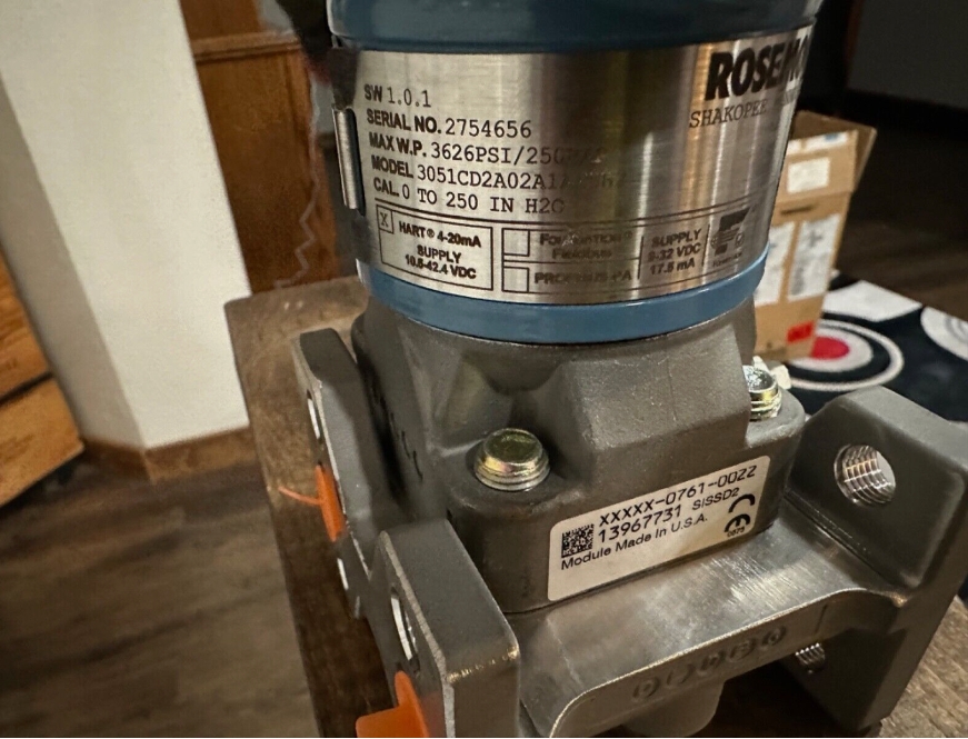 Neu Rosemount 3051CD2A02A1AE5H2 Druckmessumformer 0-250\" H20 3626Psi 10,5-55VDC