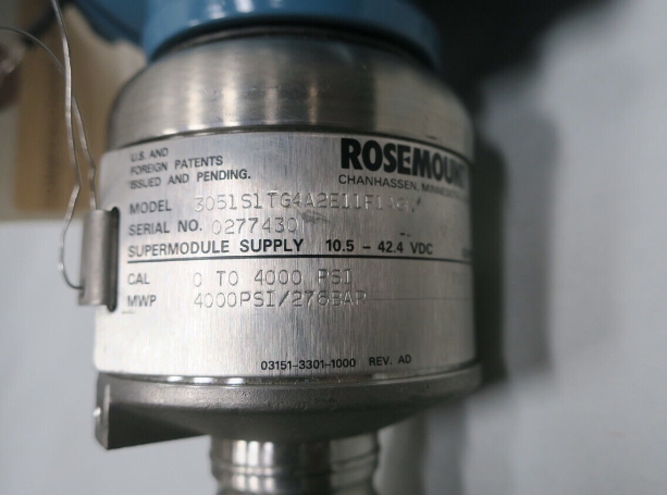 ROSEMOUNT 3051S1TG4A2E11F1AGM 0-4000PSI DIFFERENZDRUCKSENDER