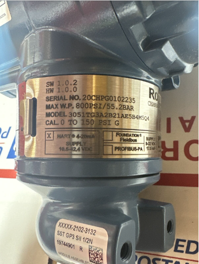 EMERSON ROSEMOUNT 3051TG3A2B21AE5B4M5Q4 DRUCKSENDER 3051 TG3