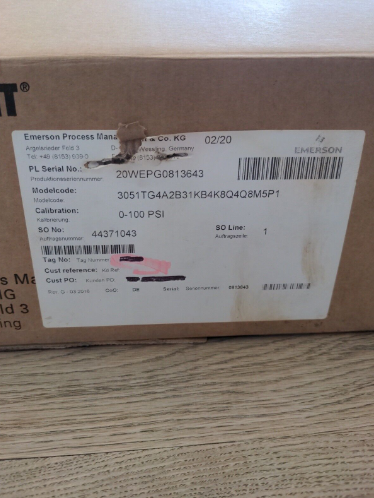 Rosemount 3051TG4A2B31KB4K8Q4Q8M5P1 Druckmessumformer ATEX