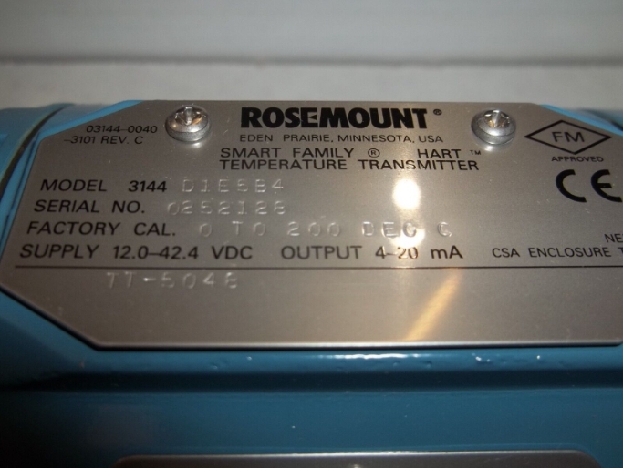 ROSEMOUNT TEMPERATURSENDER 3144D1E5B4 0-200 GRAD C TT-5048