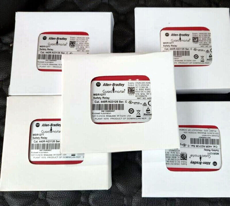 Allen-Bradley 440R-N23126 Sicherheitsrelais MSR127T Minotaur, 24V AC/DC, 3NO 1NC, C