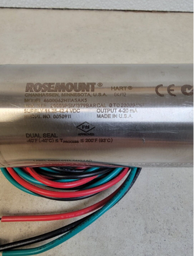 ROSEMOUNT 4600G62H11A5AK5 ÖL- UND GAS-PANEL-DRUCKSENDER