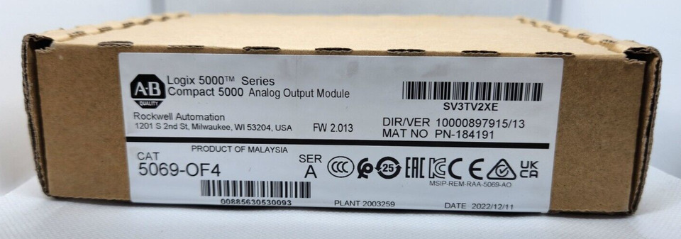 Allen-Bradley 5069-OF4 5069 Compact I/O 4-Ch Current/Voltage Output, Series A