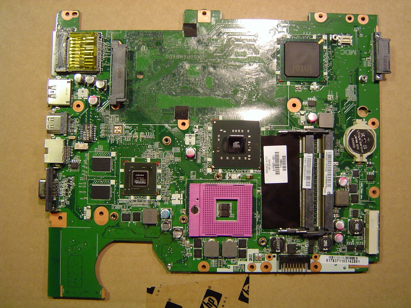 hp compaq CQ61 G61 GL40 517837-001 laptop motherboard intel