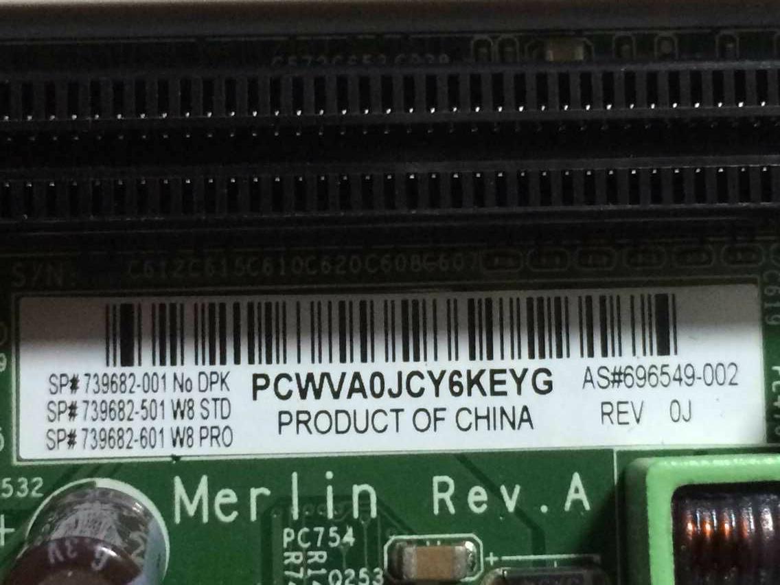 696549-002 739682-001 HP ProDesk 600 G1 Desktop SFF System Motherboard