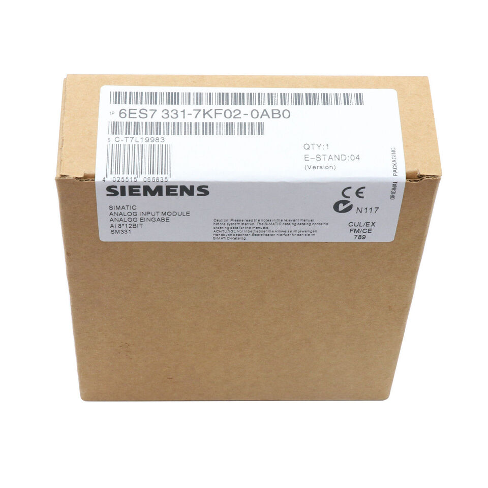 Siemens 6ES7331-7KF02-0AB0 SIMATIC S7-300 SM331 Analoger U/I/RTD/TC Eingang, 8/4-P