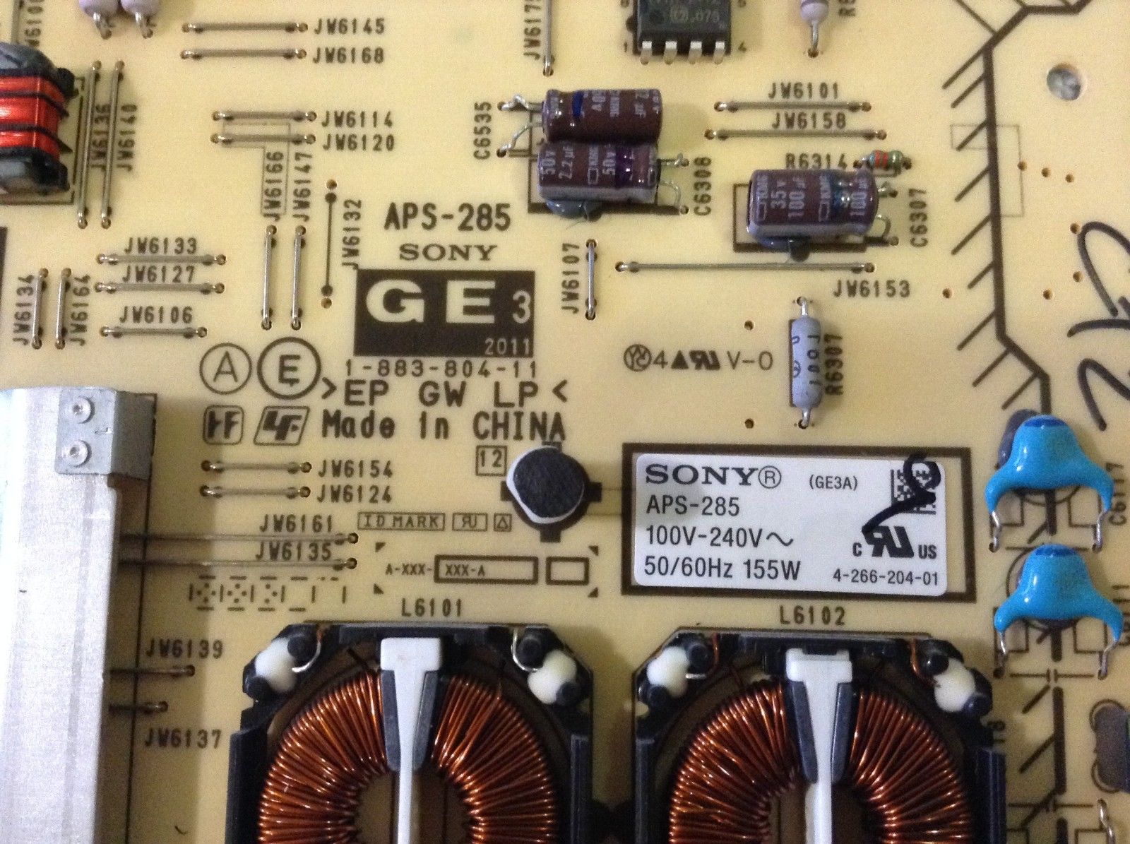 Sony 1-474-287-11 APS-285 (CH) GE3 Netzteilplatine für KDL-40E