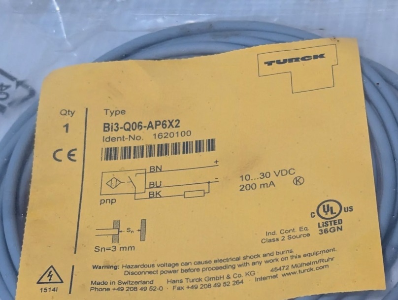Neuer induktiver Näherungsschaltersensor BI3-Q06-AP6X2 von Turck