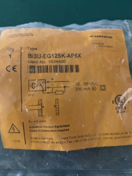 Neu Turck BI3U-EG12SK-AP6X 1634400 Induktive Sensor