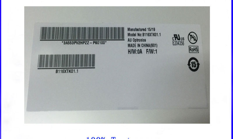 B116XTK01.1 LCD-LED-Display mit Touchscreen-Digitizer B116XTK011 HD 40Pin