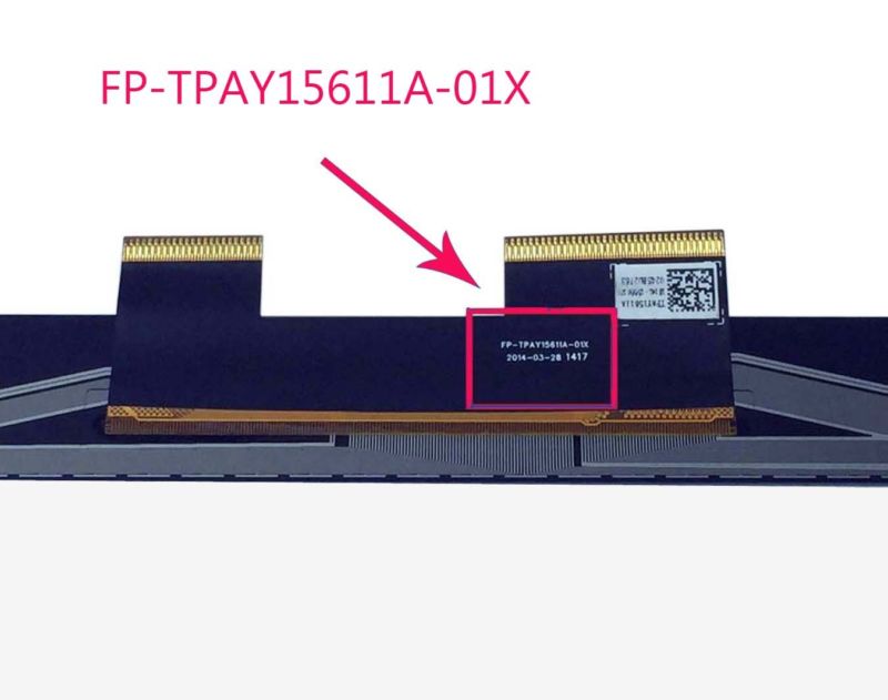 Original fp-tpay15611a-01x lcd display touchscreen assy & rahmen für asus tp550l-uh51t