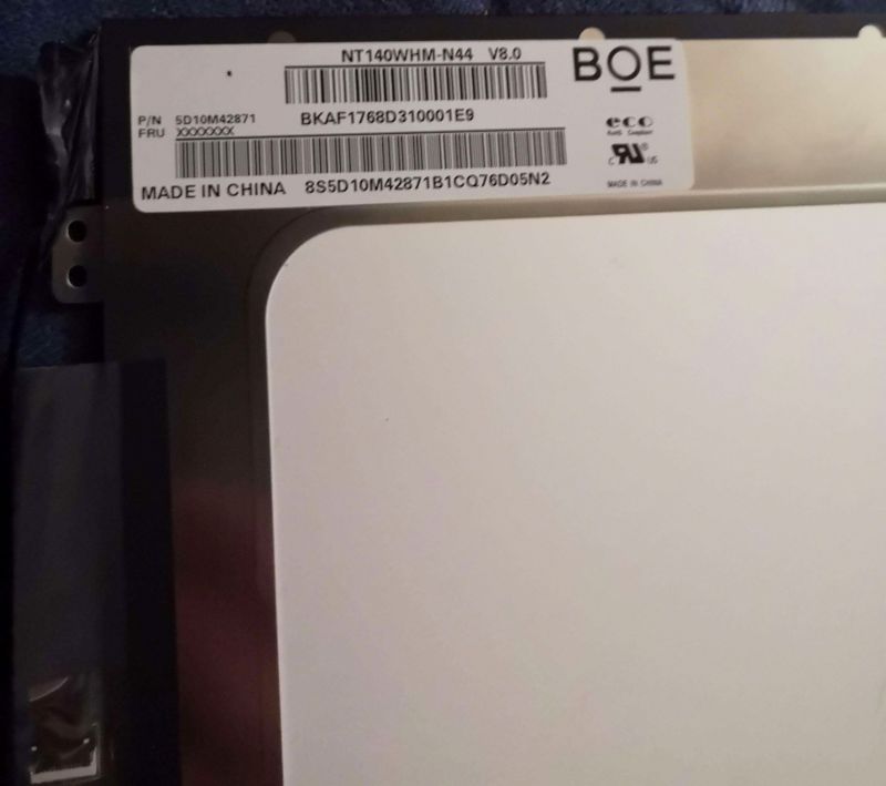 NT140WHM-N44 V8 Neu für BOE Display 14.0 \"HD LCD LED Ersatzbildschirm 1366x768