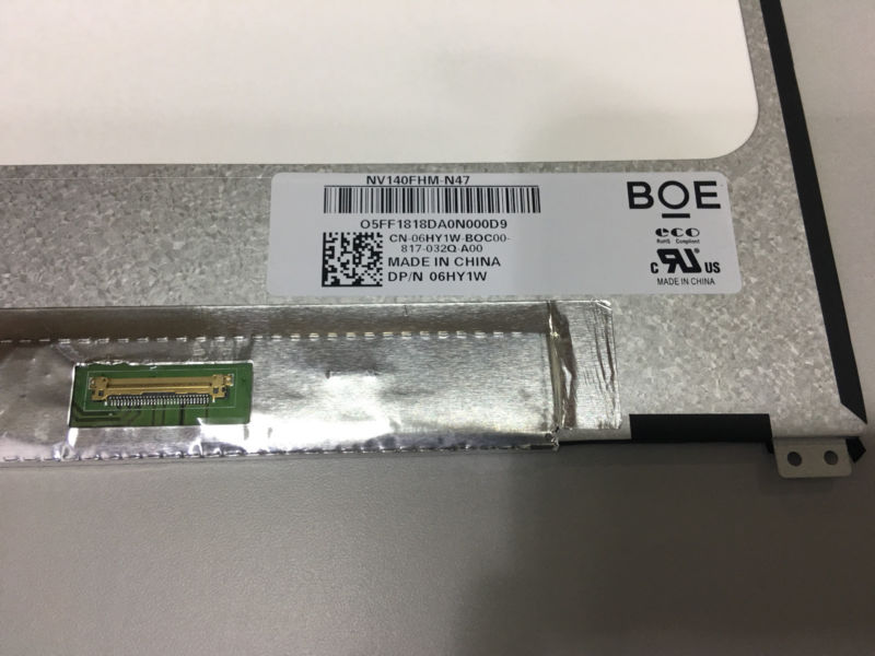 NV140FHM-N47 BOE DP / N 06HY1W 6HY1W 1920X1080 FHD IPS 30Pins 14,0 \"LED-LCD-Bildschirm