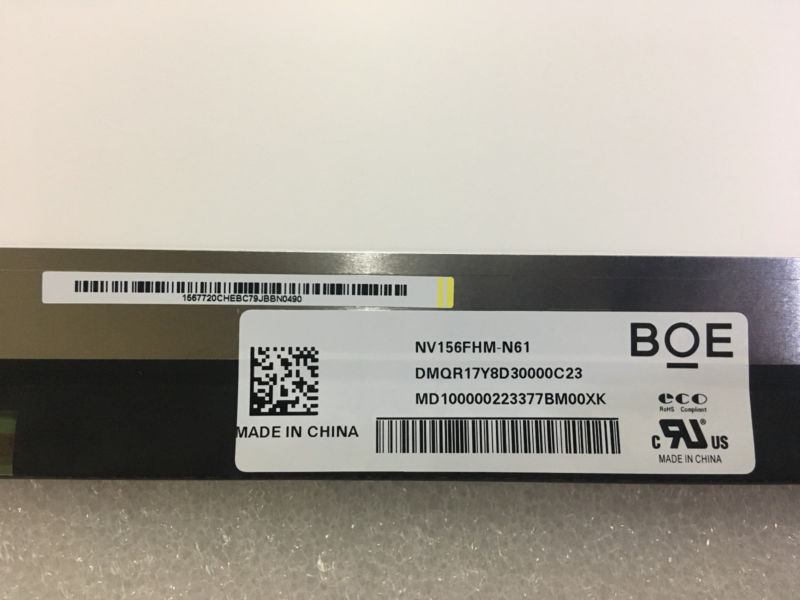 Original neue NV156FHM-N61 BOE 15,6 \"FHD Blendschutz-Display 72% NTSC Gamut BOE06FB