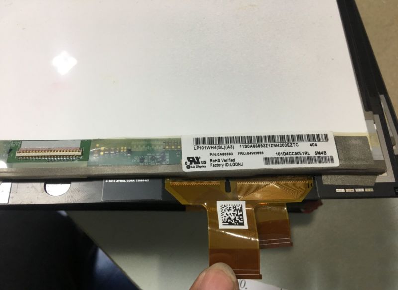 Für Lenovo ThinkPad Tablet 2 10,1 \"LCD-Touchscreen FRU 04W3886 LP101WH4-SLA3