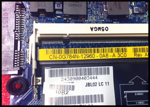 Dell-Latitude-E6400-Motherboard-CN-0G784N-JBL00-LA-3805P-Hauptplatine funktioniert