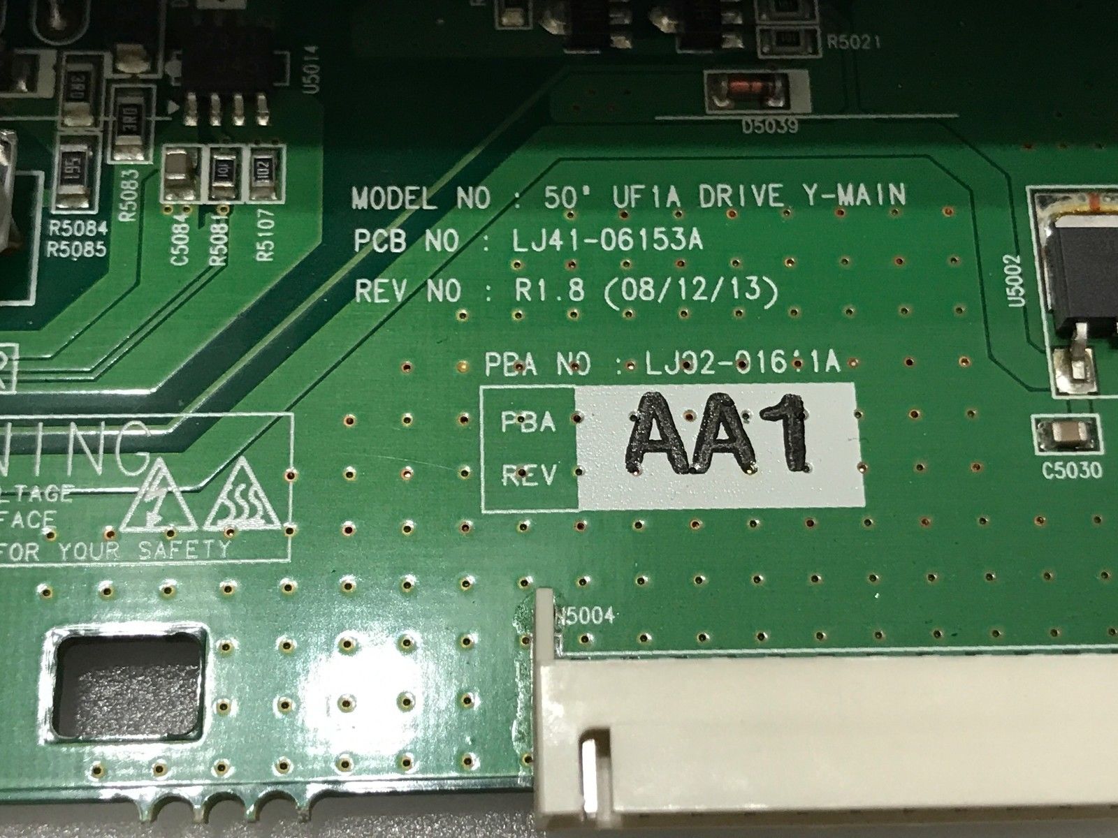Samsung Plasma LJ41-06153A R1.9 AA3 S50FH-YB03 Ysus-Board