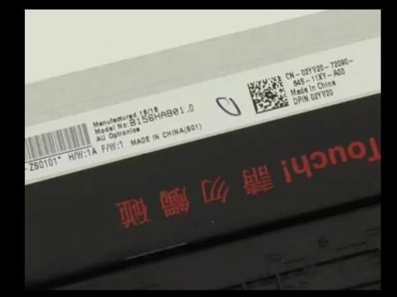 15.6-Zoll-LCD-Bildschirm Touch Digitizer-Baugruppe B156HAB01.0 Dell Inspiron 15 5569 FHD