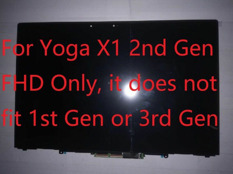 Lenovo ThinkPad X1 Yoga 2. Generation 20JE 14 FHD-LCD-Touchscreen-Baugruppe mit Blende