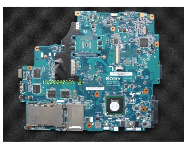 1P-0084J00-8011 For Sony MBX-189 M760 REV:1.1 Intel Laptop Motherboard