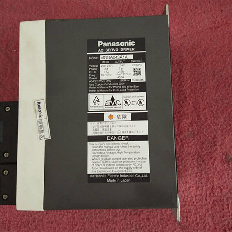 Neuer Panasonic MQDA043A1A AC-Servomotor 2500P/R 400W 200 bis 230V 2,5A