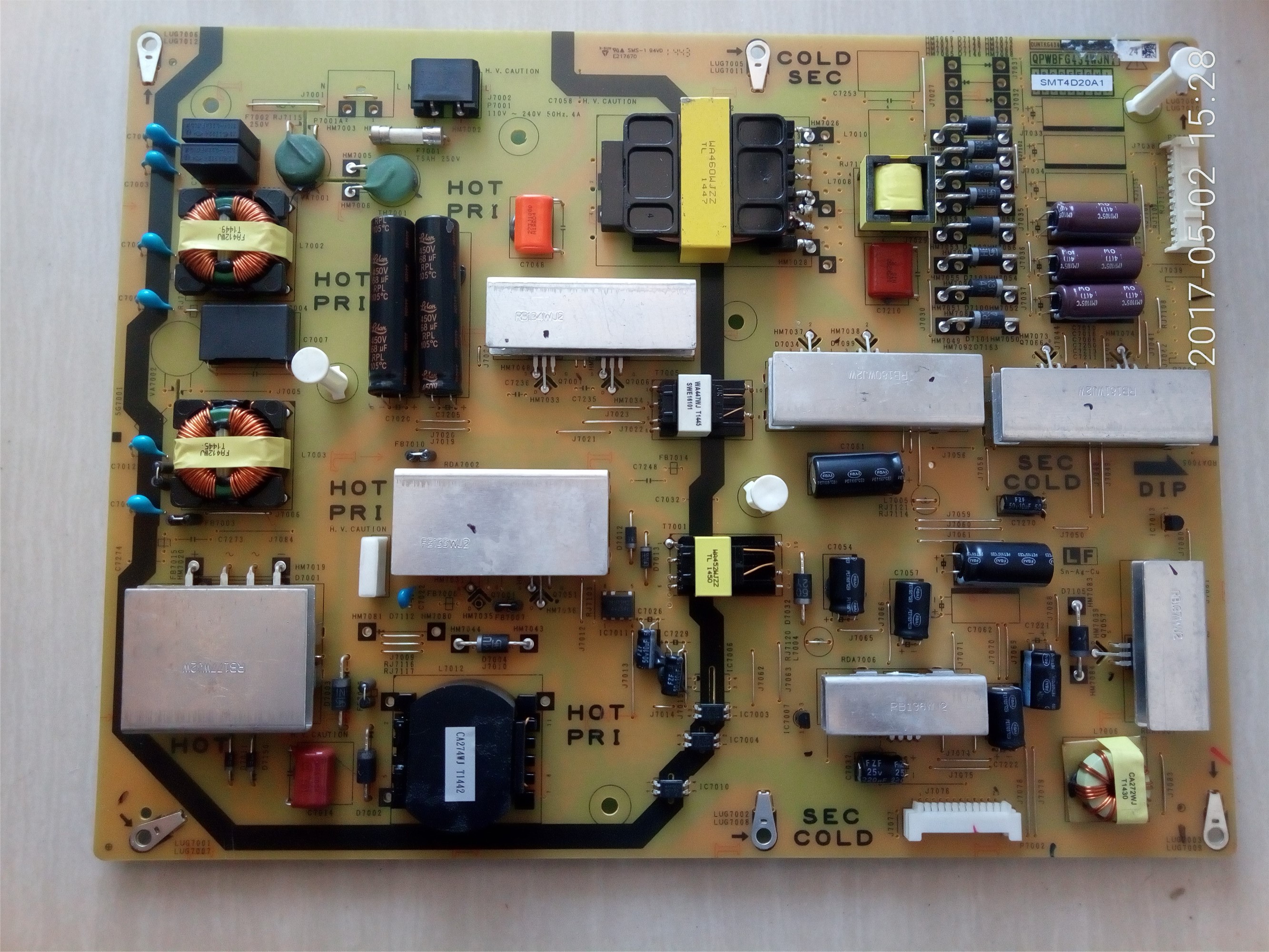SHARP DUNTKG434 QPWBFG434WJN1 Netzteil Für LCD-70LX565A