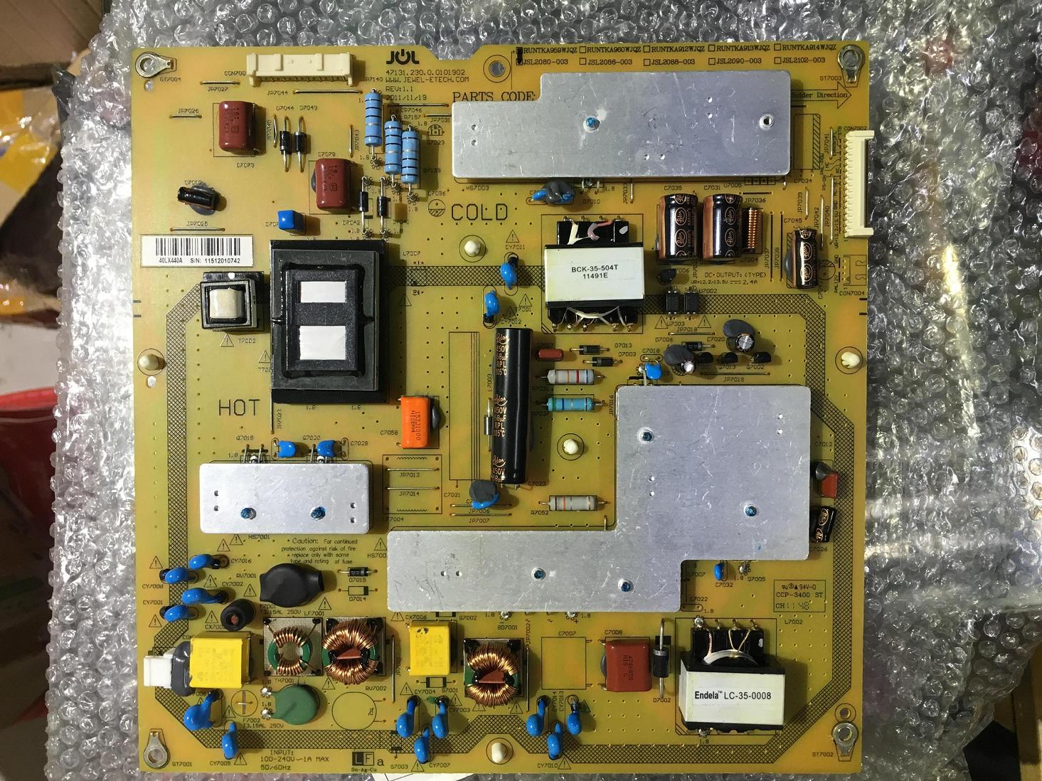 Sharp RUNTKA959WJQZ JSL2080-003 Leistungsplatine für LCD-40LX440A
