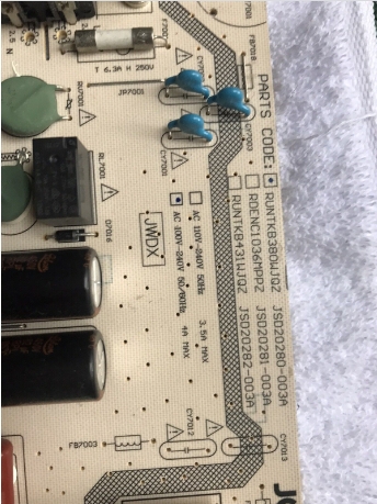 Sharp Netzteil-LED-Platine JSD20280-003A RUNTKB380WJQZ