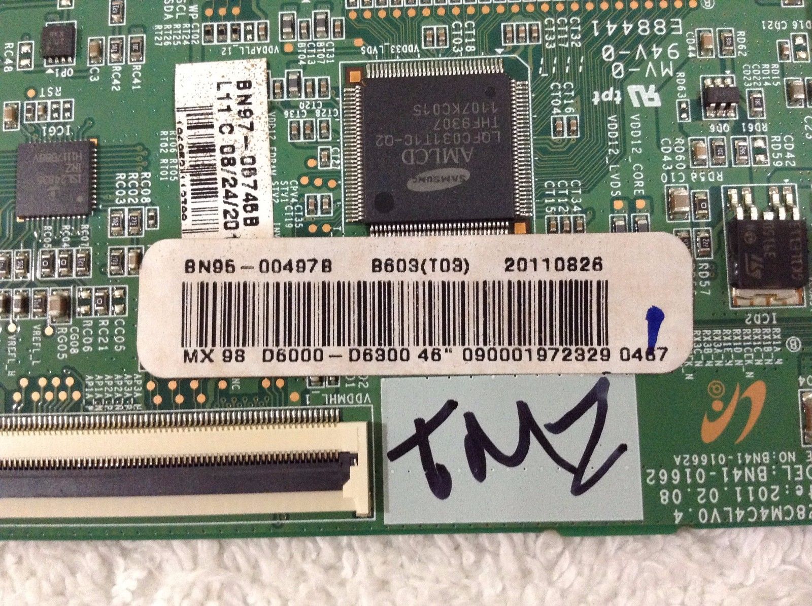 Samsung BN95-00497B S128CM4C4LV0.4) T-Con Board UN55D6000SFXZA UN46D6300SFXZA