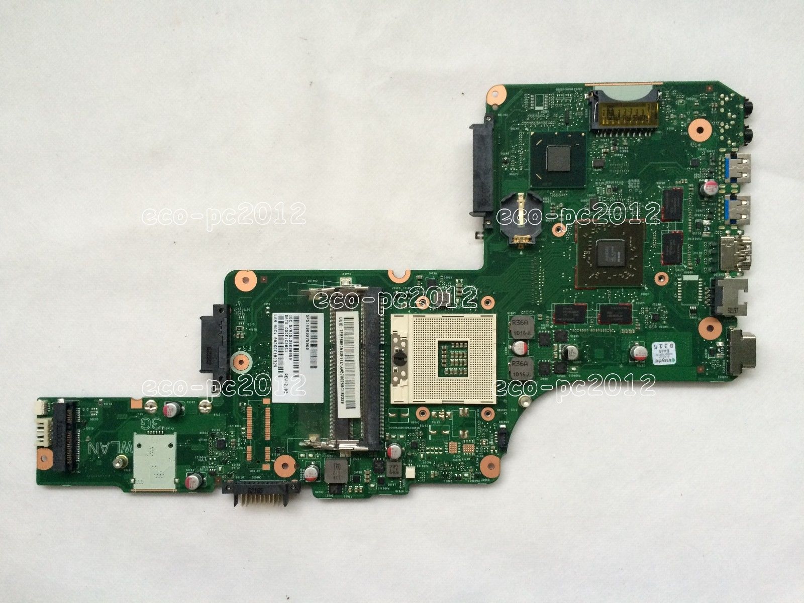 Toshiba Satellite Intel HM76 Motherboard DK10FG-6050A2491301-MB-A02 V000275060