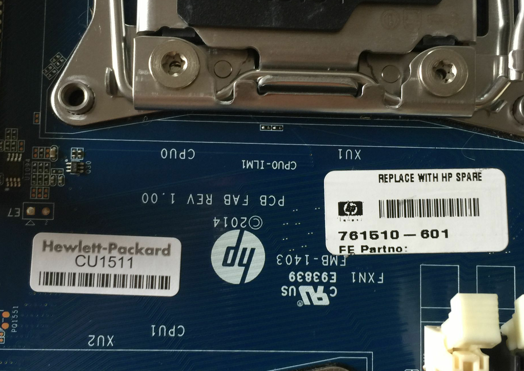 HP Z840 Motherboard Hauptplatine LGA2011-V3 Intel C612 SP # 761510-001 AS # 710327-001