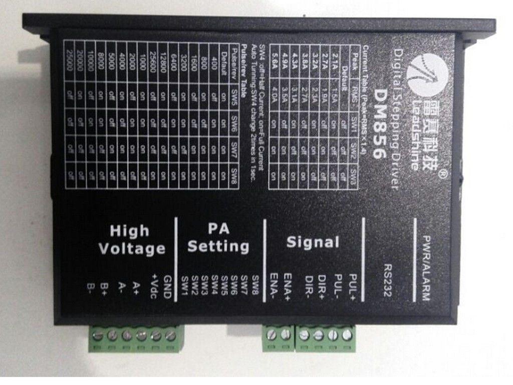 NEMA23 NEMA34 2phasestepper motor mikroschrittantrieb DM856 leadshine 24 V-80 V DC 5.6A