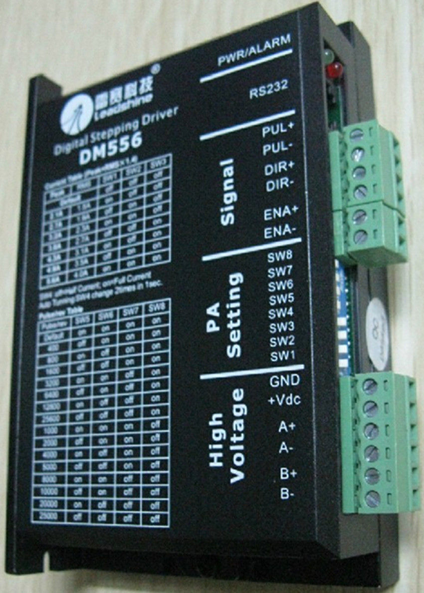 NEMA23 2phase stepper motor microstep drive DM556 leadshine 18V-48VDC 5.