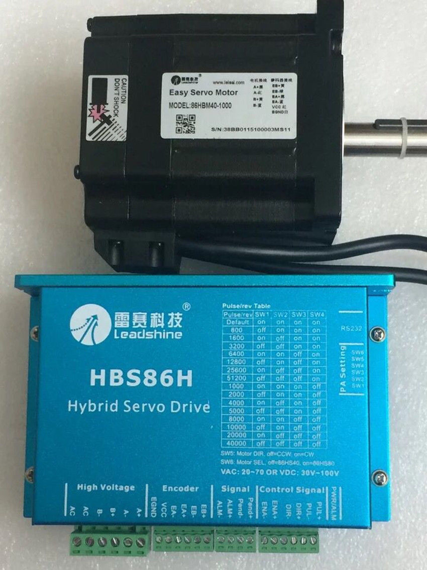 NEMA34 4Nm 572ozine 2-Phasen-Closed-Loop-Easyservomotor mit Hybridantriebskit HBS86H + 86HSM45-E1 Leadshine