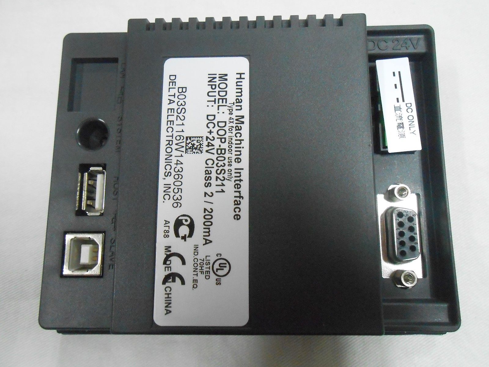 DOP-B03S211 Delta HMI Touchscreen 4,3 Zoll 480 * 272 mit Programmkabel neu