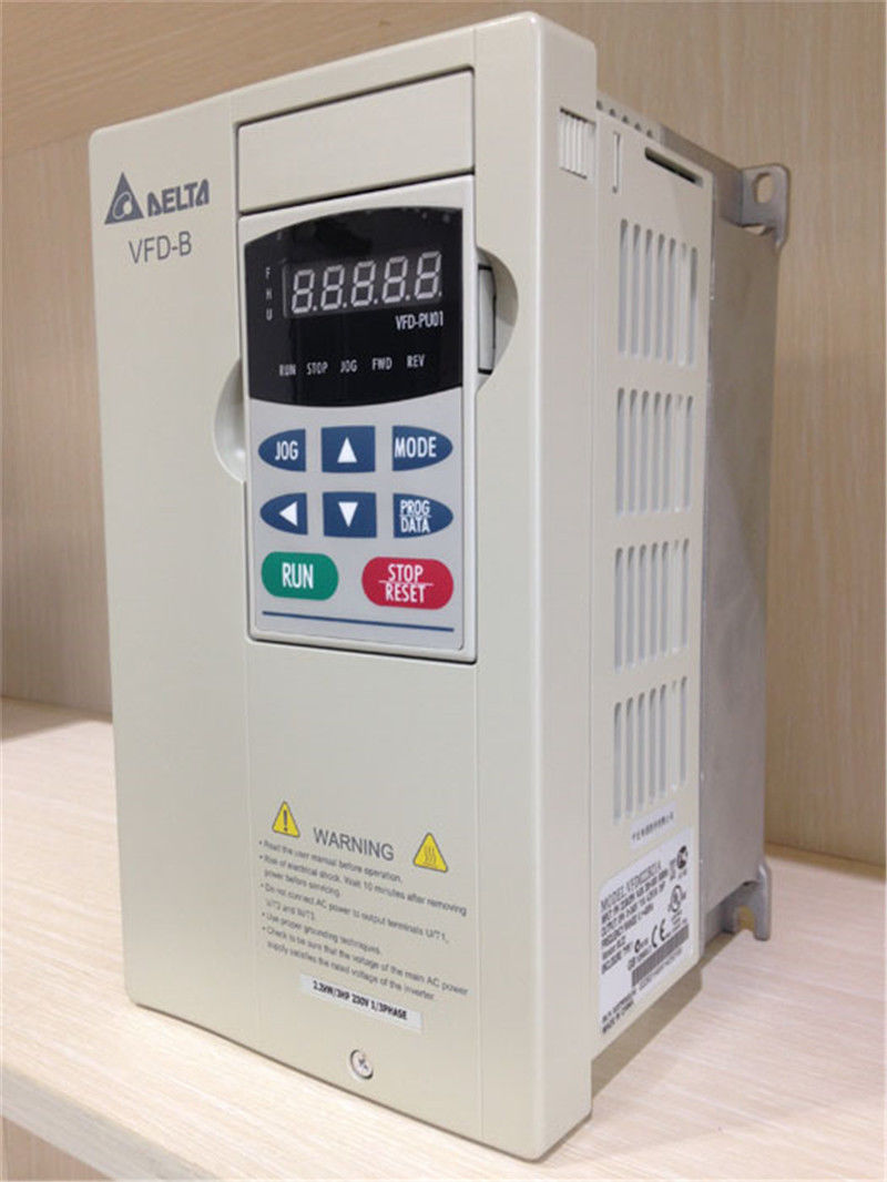 VFD022B21A DELTA VFD-B Inverter Frequency converter 2.2kw 3HP 1 PHASE 22