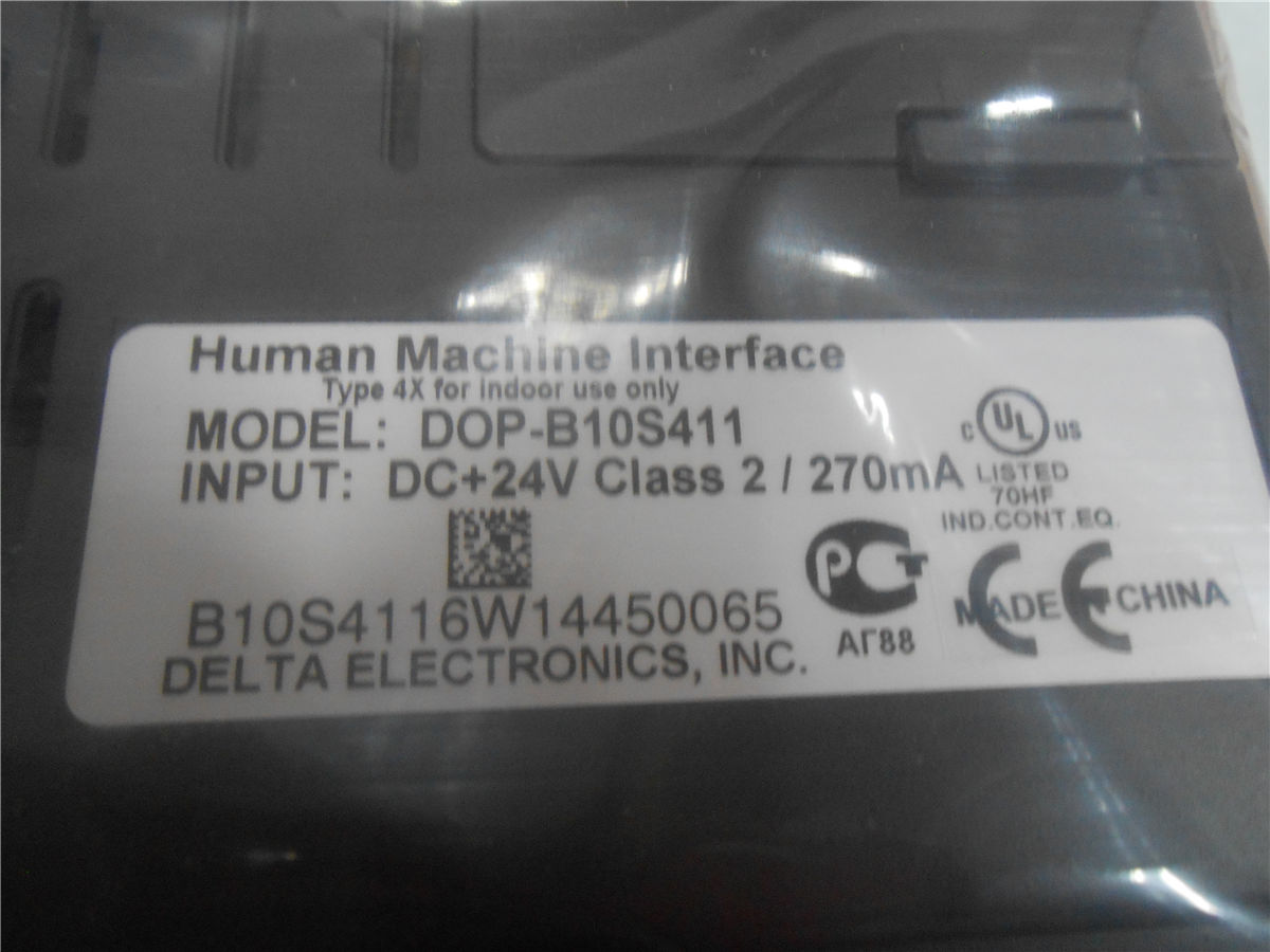 DOP-B10S411 Delta HMI Touch Screen 10\" inch 800*480 new in box