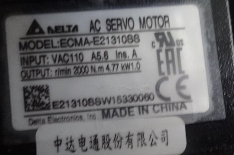 ECMA-E21310SS+ASD-B2-1021-B DELTA 1kw 2000rpm 4.77N.m AC servo motor dri