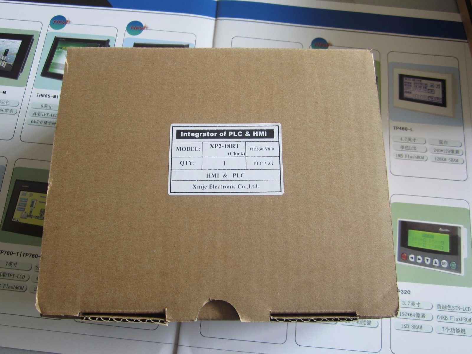 XP2-18RT XINJE Integrator of PLC&HMI OP330 operate panel XC2 10DI/8D