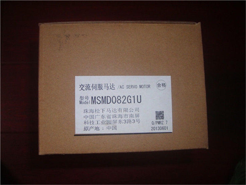 MSMD082G1U A5 AC Servo Motor 750w 3000rpm 2.4N.m 80mm frame AC200V 20-bi