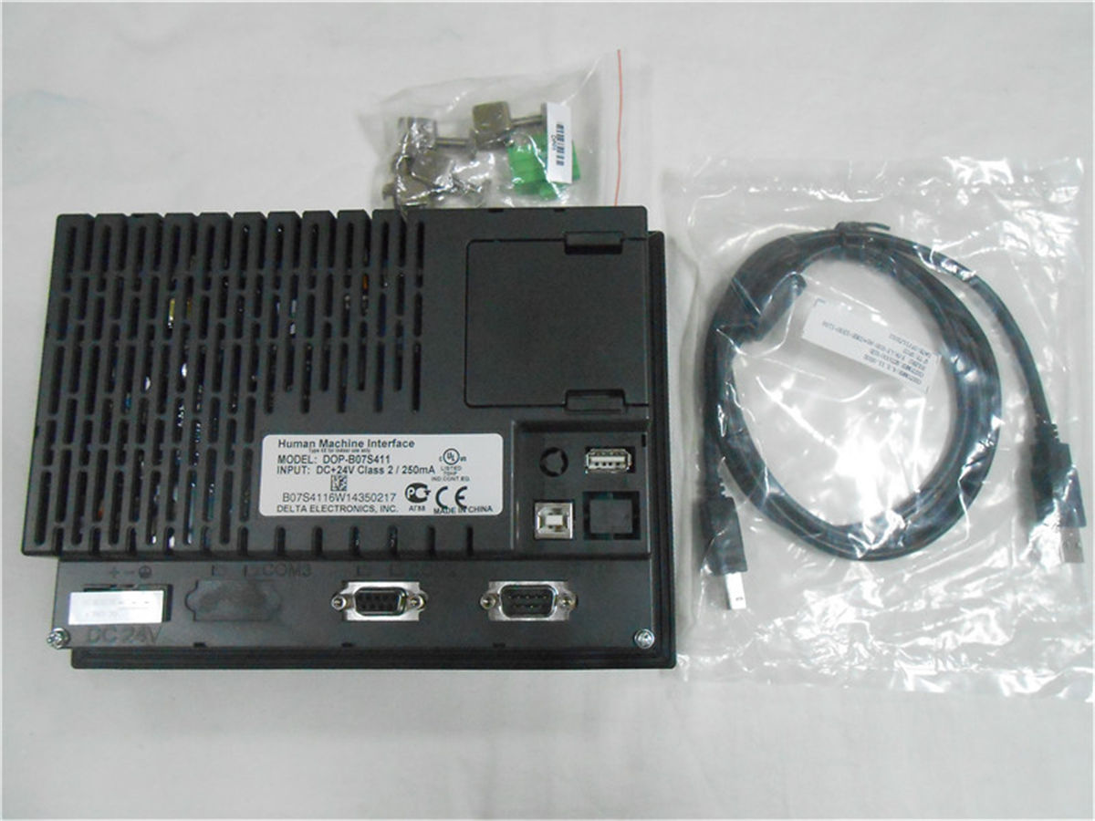 DOP-B07S411 Delta HMI Touchscreen 7 inch 800 * 480 mit Programmkabel neu