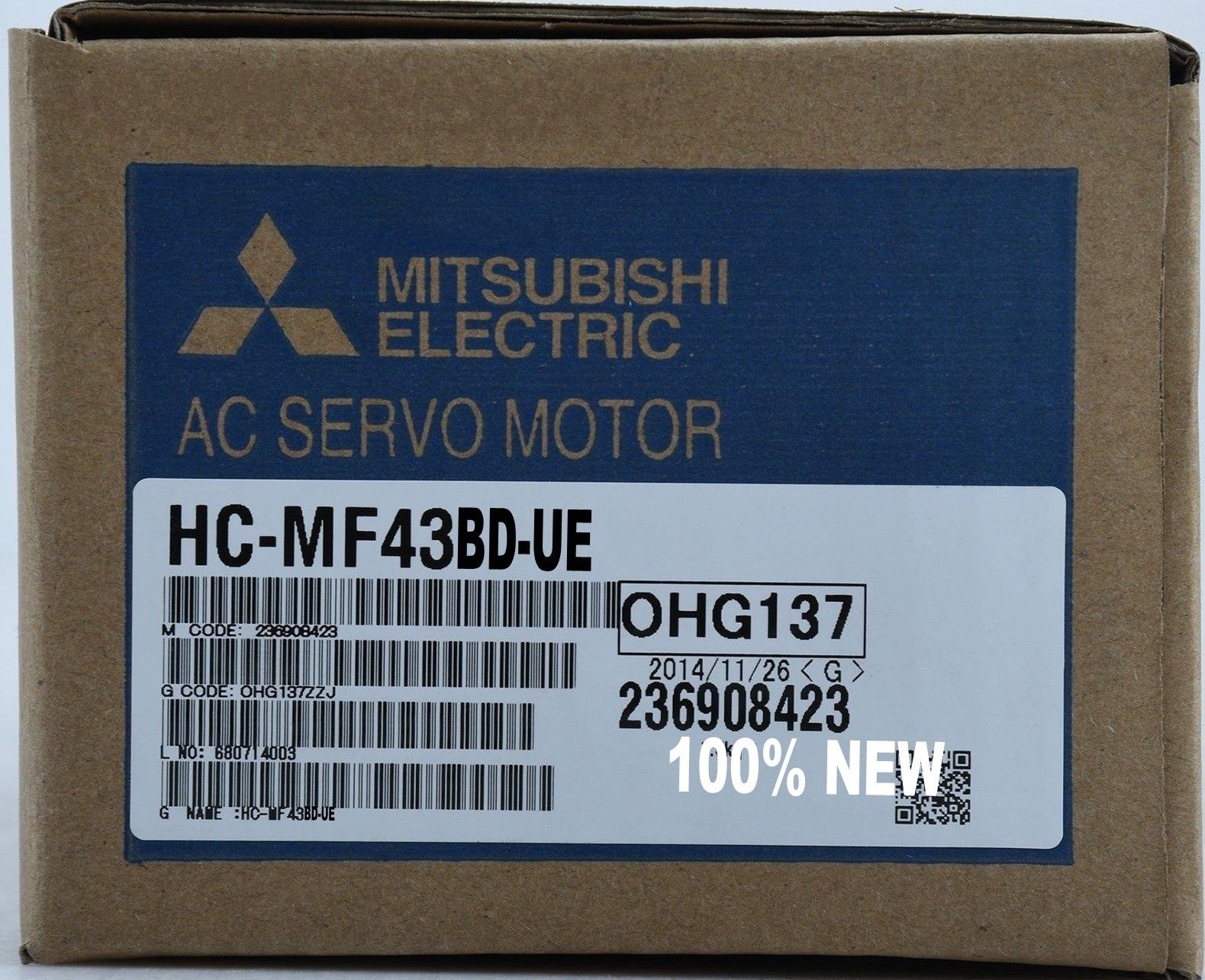 Brandneuer Mitsubishi Servomotor HC-MF43BD-UE Im Karton HCMF43BDUE